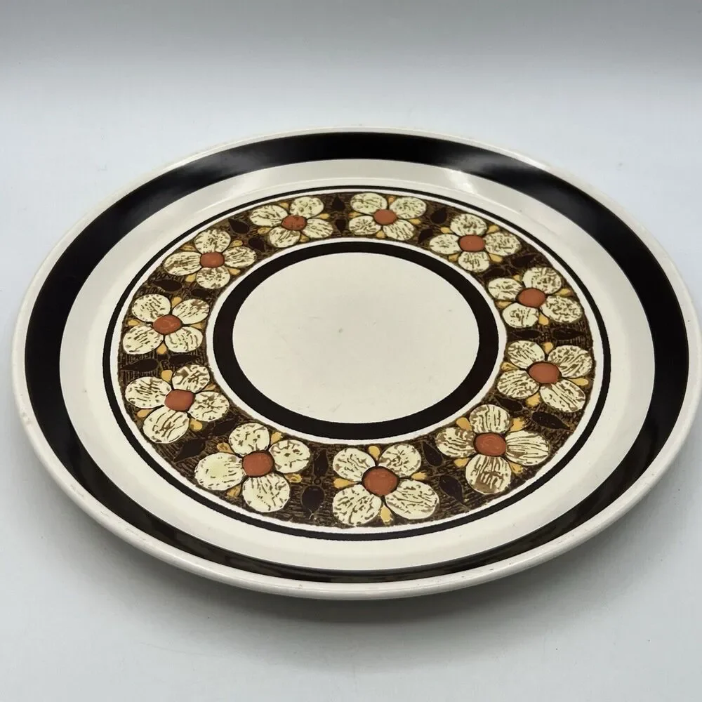 Mikasa Serving Platter Chop Plate 1970s Round 12.5